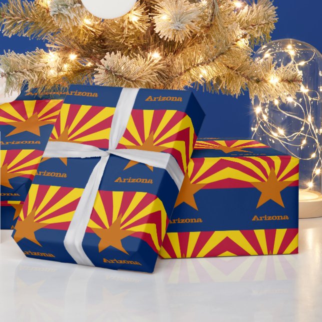 Arizona Flag & Arizona gifts America /sports fans Wrapping Paper (Holidays)
