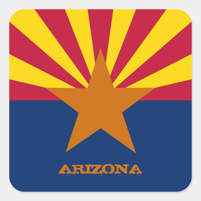 Arizona Flag & Arizona State USA Seals /sport fans (Front)