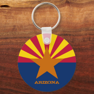 Arizona Flag & Arizona State USA travel / sports Key Ring