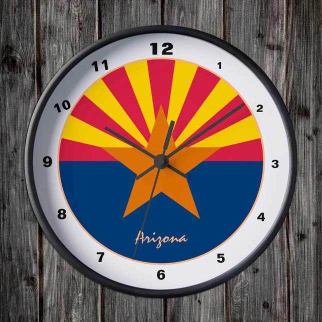Arizona Flag & Arizona trendy fashion /design USA Round Clock (Creator Uploaded)