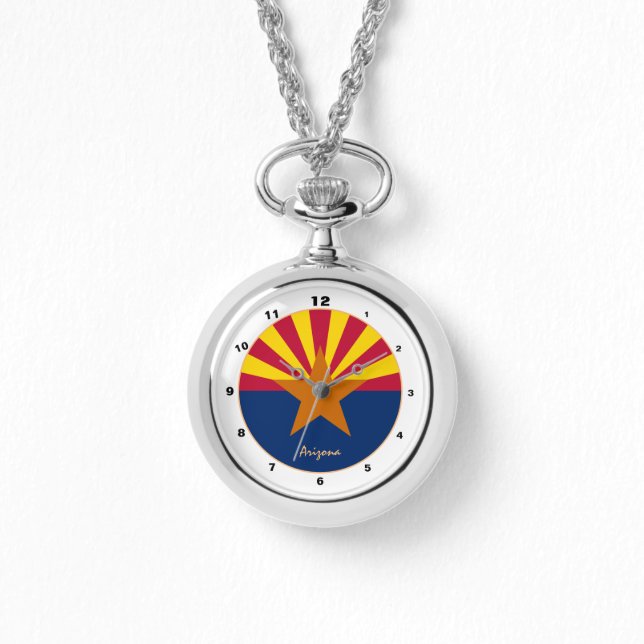 Arizona Flag & Arizona trendy fashion USA /design Watch (Front)