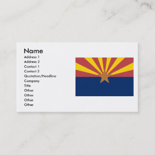 Arizona Flag Business Card