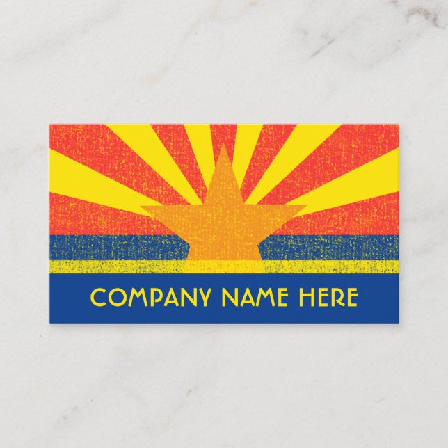 arizona flag business card (Front)