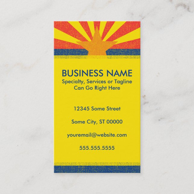 arizona flag business card (Front)