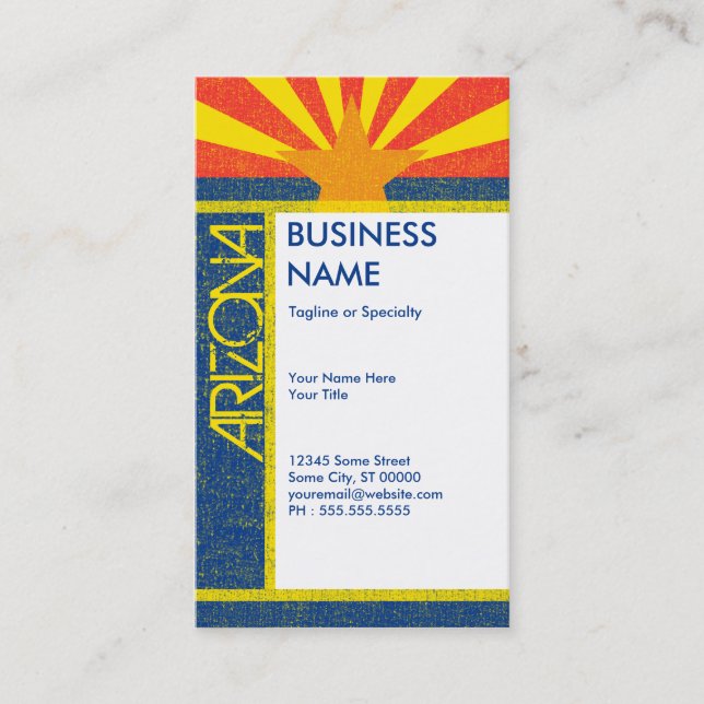 arizona flag business card (Front)
