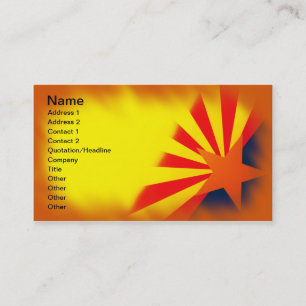Arizona Flag Business Cards. Business Card