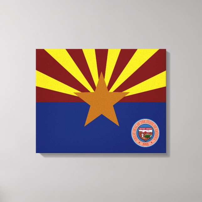 Arizona flag canvas print (Front)