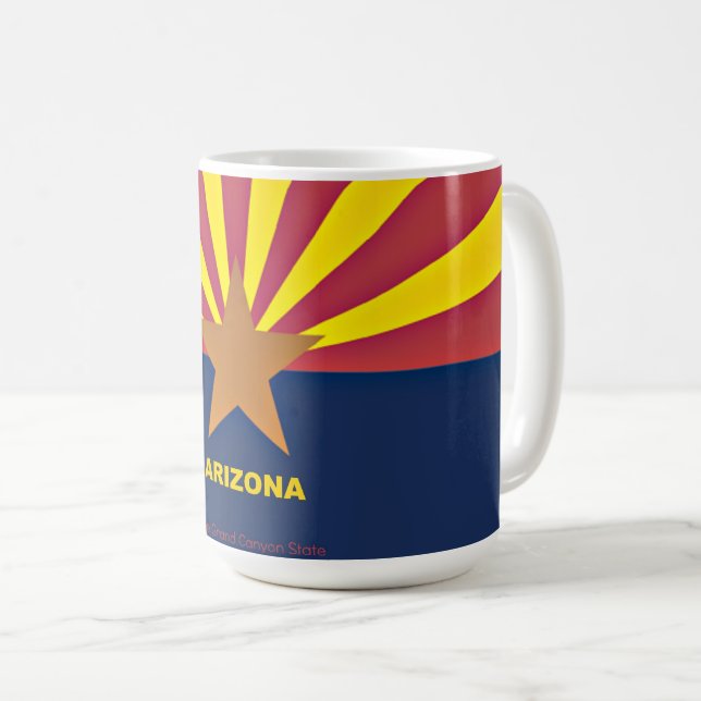 Arizona Flag Coffee Mug (Front Right)