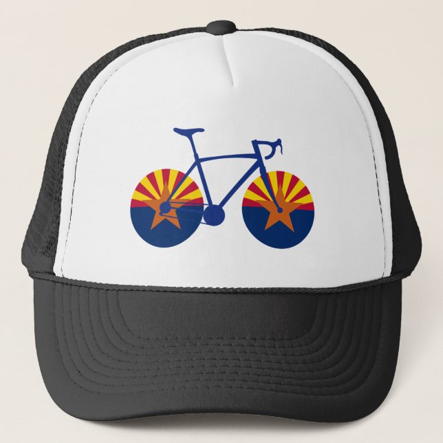 Arizona Flag Cycling Trucker Hat (Front)