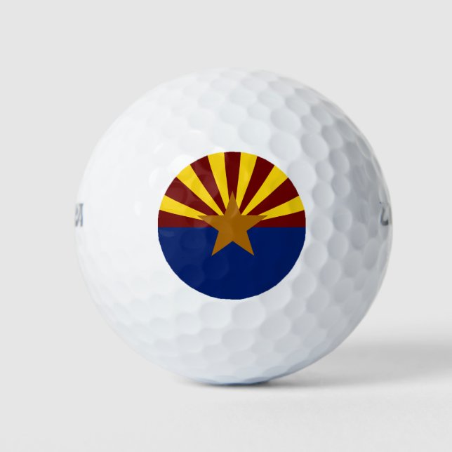 Arizona flag golf balls (Front)
