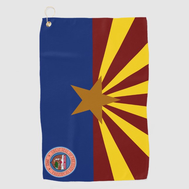 Arizona flag golf towel (Front)