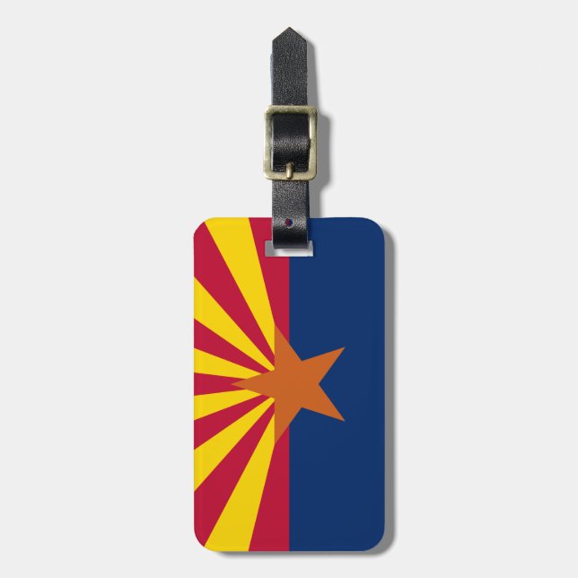 Arizona Flag Luggage Tag (Front Vertical)