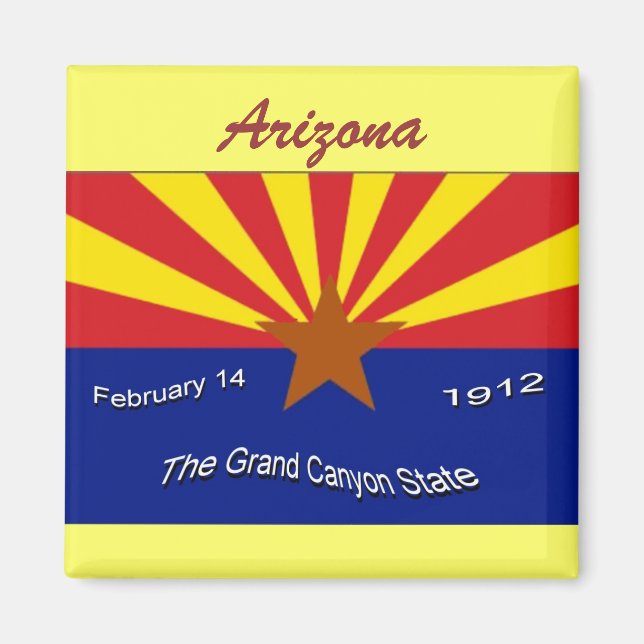 Arizona Flag Magnet (Front)