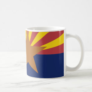 Arizona Flag Map Coffee Mug