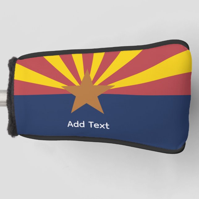  Arizona Flag Personalised Golf Putter Head Cover (Front)