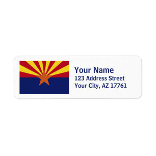 Arizona Flag Return Address Labels