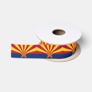 ARIZONA FLAG SATIN RIBBON