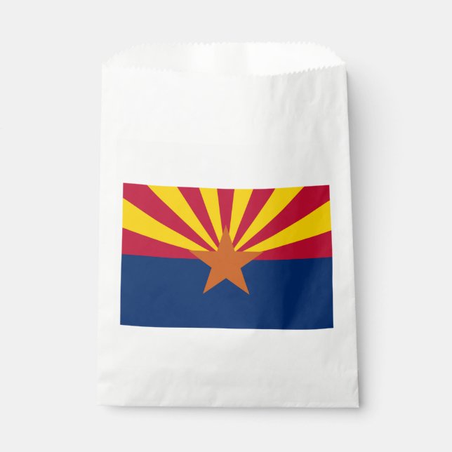 Arizona Flag: Setting Star Sun, The Copper State Favour Bags (Front)