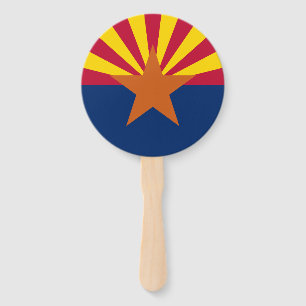 Arizona Flag: Setting Star Sun, The Copper State Hand Fan
