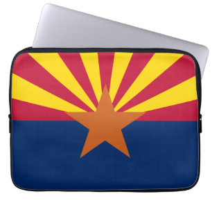 Arizona Flag: Setting Star Sun, The Copper State Laptop Sleeve
