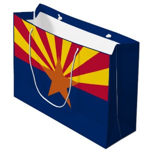 Arizona Flag: Setting Star Sun, The Copper State Large Gift Bag