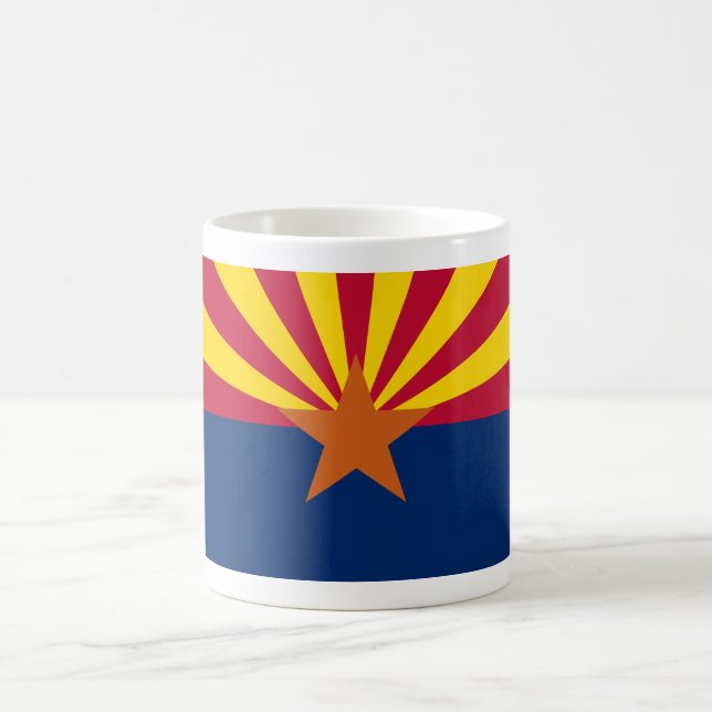 Arizona Flag: Setting Star Sun, The Copper State Magic Mug (Center)