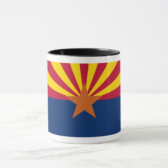 Arizona Flag: Setting Star Sun, The Copper State Mug (Center)