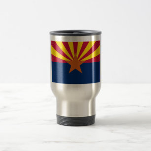 Arizona Flag: Setting Star Sun, The Copper State Travel Mug