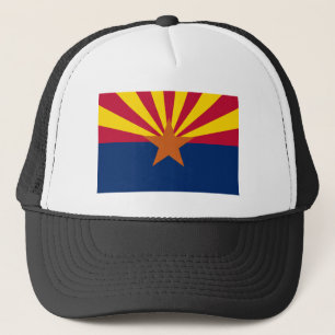 Arizona Flag: Setting Star Sun, The Copper State Trucker Hat