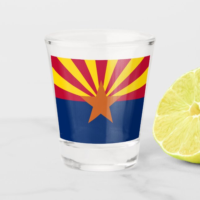ARIZONA FLAG SHOT GLASS (Front)