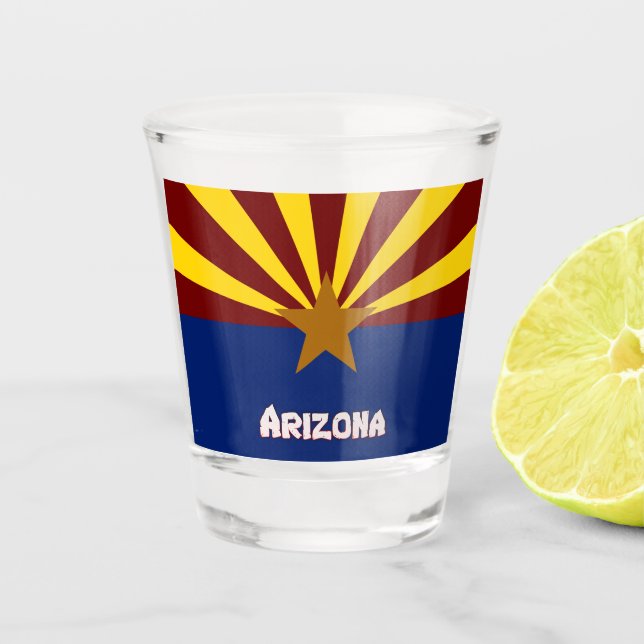Arizona flag shot glass (Front)
