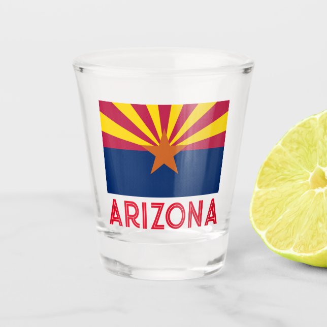 Arizona Flag Shot Glass (Front)