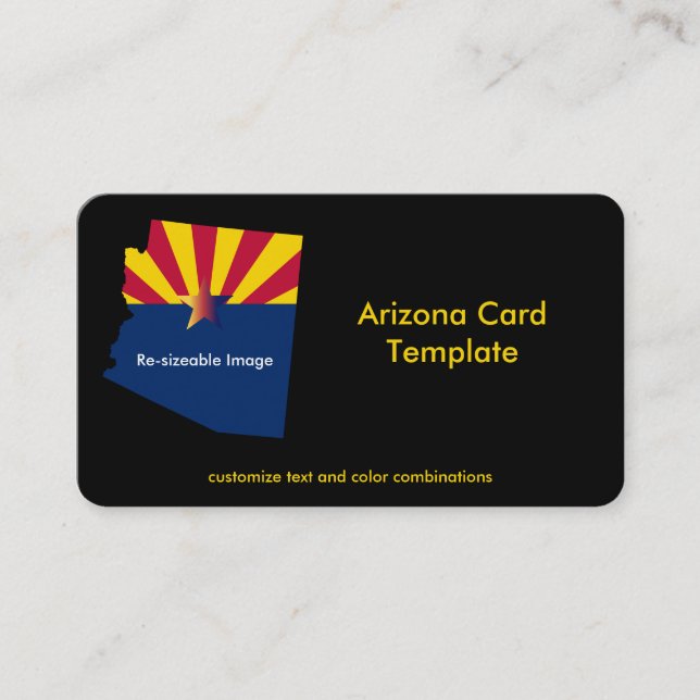 Arizona Flag State Business Card (Front)