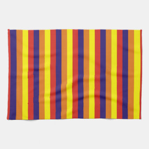 arizona flag stripes USA united states america col Tea Towel