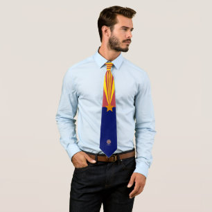 Arizona flag tie