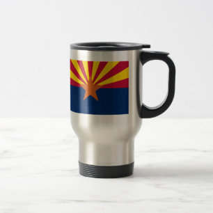 Arizona flag travel mug