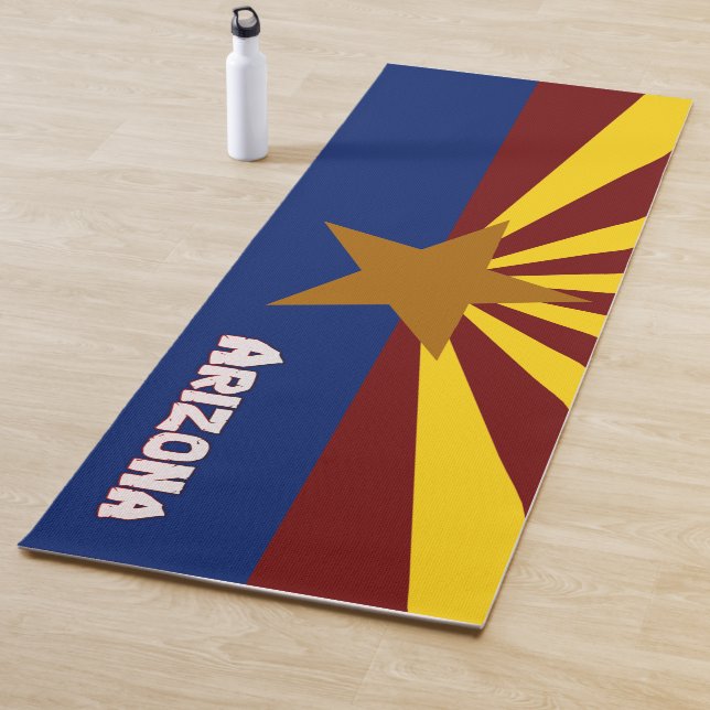 Arizona flag yoga mat (In Situ)