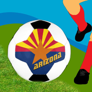 Arizona Football & Arizona Flag / USA Sport