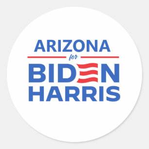 Arizona for Biden Harris Classic Round Sticker