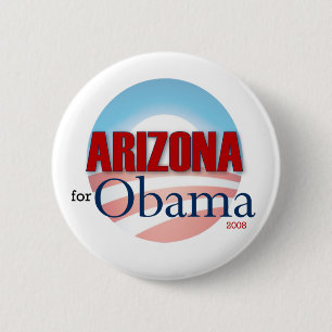 Arizona for Obama 6 Cm Round Badge