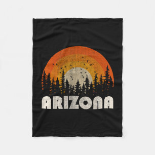 Arizona - funny nature vintage hiking 60s 70s 80s fleece blanket