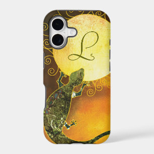 Arizona Gecko Monogrammed iPhone 5/5S Barely There