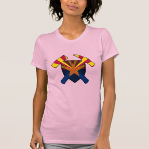 Arizona Geology- Rock Hammer and Shield T-Shirt