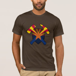 Arizona Geology- Rock Hammer and Shield T-Shirt