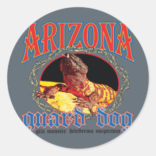 Arizona Gila Monster Classic Round Sticker