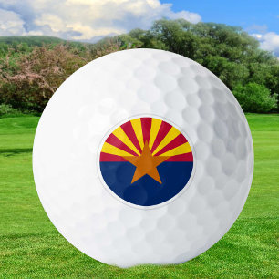 Arizona Golf Balls, state Flag / Patriots Golf Balls