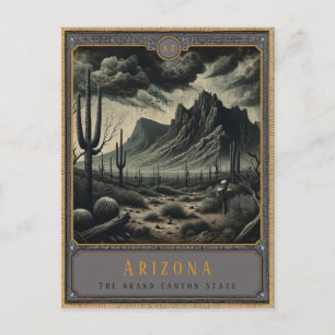 Arizona   Gothic Art Postcard