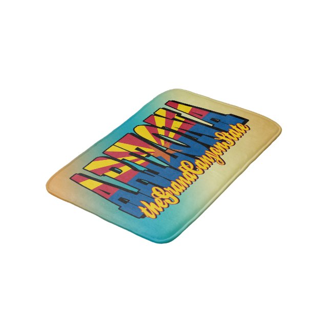 Arizona Grand Canyon State Bath Mat (Angled)