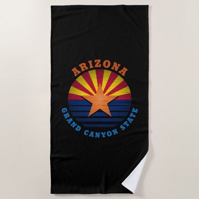 ARIZONA GRAND CANYON STATE BEACH TOWEL (Front)