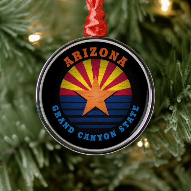 ARIZONA GRAND CANYON STATE METAL TREE DECORATION (Tree)